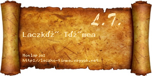 Laczkó Tímea névjegykártya