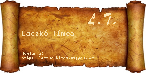 Laczkó Tímea névjegykártya
